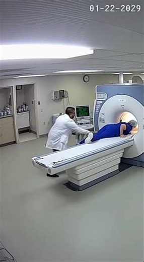 “She Forgot One Rule in the MRI Room…” #funny #hospitalequipment #cctvfootage