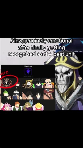 Ainz's Emotional Recognition in Anime Vanguards