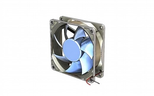 SolidWorks FL Tutorial 282 PC Fan with flow simulation analysis