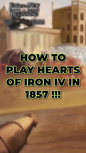 Cómo jugar Hearts of Iron IV en 1857