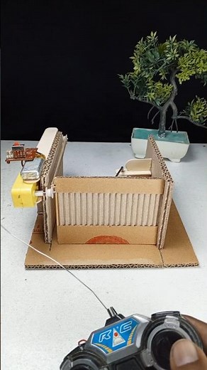 DIY Electric Gate #experiment #sciencemodel #project #scienceproje #dcmotor