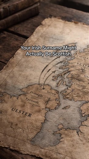 Your Irish Surname Might Actually Be Scottish If your last name is Campbell, Stewart, Hamilton, or Armstrong… your family story may start in Scotland before Ireland. Irish identity has layers most people never learn. Scottish surnames Irish surnames Ulster Plantation Scotch Irish history Northern Ireland history Irish ancestry Irish genealogy Scottish migration to Ireland Plantation of Ulster Irish last names explained #IrishHistory #IrishHeritage #HiddenHistory #ScotchIrish #IrishSurnames