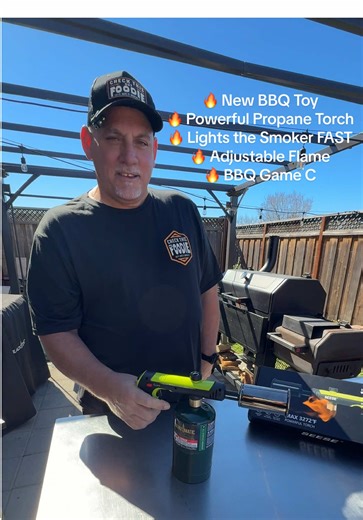 K.C. was pretty excited when this propane torch showed up! 🔥 This powerful propane torch easily attaches to a standard propane tank and produces a strong adjustable flame that’s perfect for outdoor cooking and BBQ. We tried it out to help start the smoker and it fired up fast. The one-button ignition makes it really easy to use, and the adjustable flame control lets you go from a small flame to a powerful blast of heat when you need it. This type of torch can be great for lighting charcoal, sta