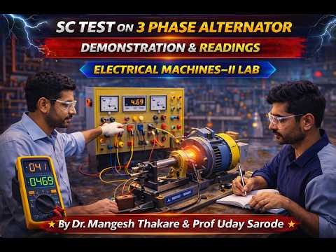 SC Test on 3 Phase Alternator | Demonstration & Readings | Electrical Machines-II Lab