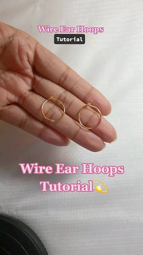 DIY Wire Hoop Earrings Tutorial