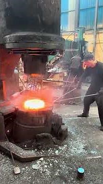 Inside the forging factory Red-Hot Steel Ring Rolling — A Team Effort You Must See #forging #machine