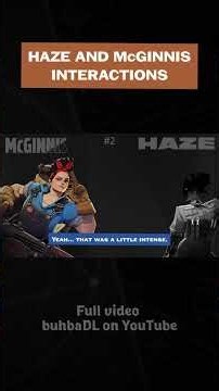HAZE AND McGINNIS INTERACTIONS