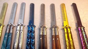 Stainless Steel Folding Comb, Pocket Comb for Men and Women, Slivery