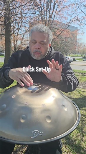 Quick Handpan Set-Up #Saturdayfun #handpan #funthingstodo #music #justbecause