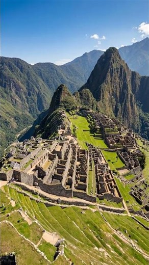 Flying Over Machu Picchu 🚁 #MachuPicchu #PeruTravel #DroneView #travel #AncientCivilization #Shorts