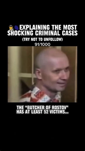 Explaining Crime on Instagram: "Andrei Chikatilo, infamously known as the “Butcher of Rostov” and the “Red Ripper,” stands as one of the most chilling figures in Soviet criminal history. Between 1978 and 1990, he committed a series of horrific crimes across the Russian SFSR, targeting mostly women and children. Over the course of more than a decade, investigators linked him to at least 52 victims, a number that shocked a nation unaccustomed to acknowledging the existence of serial crime. Chikati