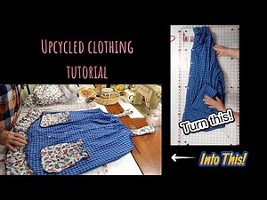 Ways to make men's shirts more feminine: The blue dress Ep.2