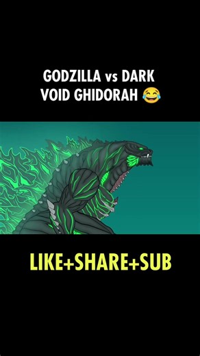 Godzilla Earth vs Void Ghidorah 😱 Only One Will Survive #shorts #viralvideo #godzila #trendingshorts