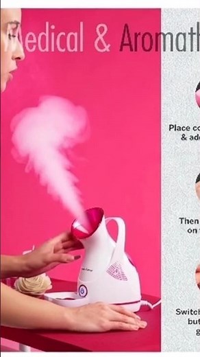 Steamer for Cold & Cough Vapourizer face steamer, Inhaler & Vaporizer Machine with Nano Technology