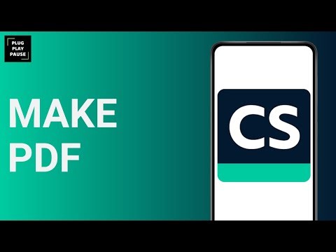 HOW TO MAKE PDF IN CAMSCANNER APP