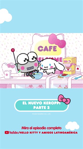 El robot “Nuevo Keroppi” está haciendo todo lo posible para cumplir con todas sus tareas. Pero, ¿podrá seguir el ritmo? Mira y descubre si Keroppi necesita algo más que un robot para enfrentar todas sus tareas diarias en Hello Kitty and Friends Supercute Adventures. Disfruta el video completo en el canal de YouTube Hello Kitty & Amigos Latinoamérica – ¡link en la bio! | Hello Kitty Chile