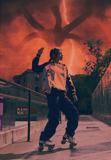 Patinando en el Upside Down de Stranger Things