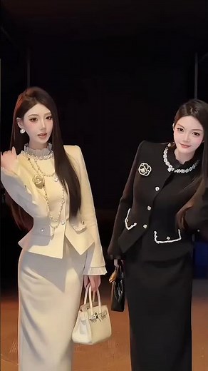 Luxury Elevator Walk 🔥 Beautiful Woman in Black Dress | Modern Fashion Style