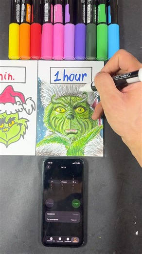 Drawing the Grinch in 1 Hour | Part 2