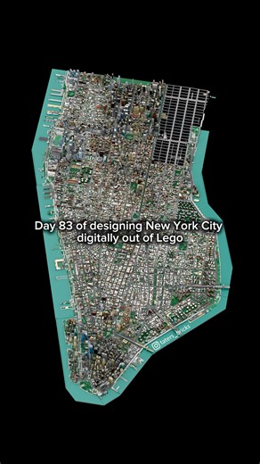 Taters on Instagram: "Day 83 The program used is Bricklink Studio 2nd picture source - https://www.reddit.com/r/dataisbeautiful/comments/tdfidg/a_detailed_shaded_relief_map_of_manhattan_new/ #legonyc #lego #newyorkcity #nycinlego #legobuilder #masterbuilder #legomania #legoinstagram #legocity #afolclub #nycinlego ##legomicropolis #midtownmanhattan #legobuilds #manhattan #bricklinkstudio #viral #midtown"