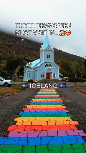 3 of icelands most beautiful towns 🥰 #iceland #icelandic #reykjavik #vik #travel #adventure #explorepage #nature #trending #beautiful #amazingplaces #beautifuldestinations #viral #europe #smalltown #tiktok #lgbt