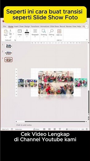 Transisi slide show foto di Power Point #powerpoint #transition #tutorial