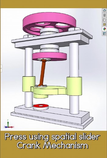 Spatial Slider Crank Mechanism Tutorial