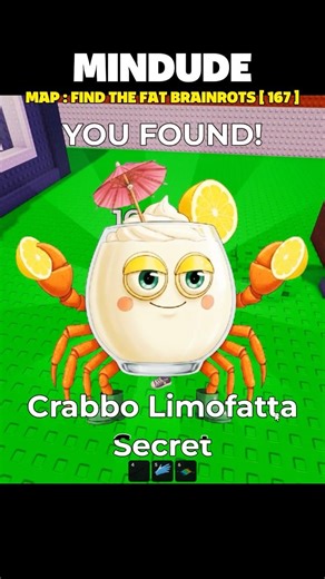 Crabbo Limofatta in Find The Fat Brainrots - Roblox