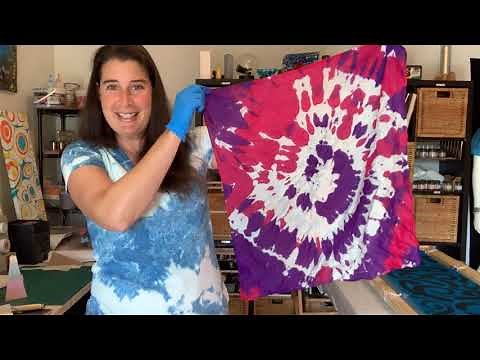tie dye with fabric paint