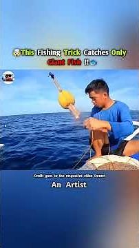This Fishing Trick Catches Only Giant Fish !!🐠🤯🎣 #shorts