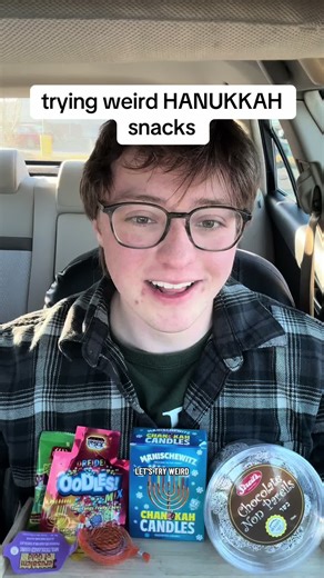 guess who just scored some birthday candles #hanukkah #chanukah #mukbang #harristeeter #weirdsnacks