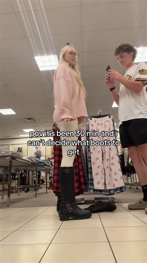 PLS HELP ME DECIDE!! 🙏 #ellahperry #boots #relatable #shoes #shoeshopping #help #shorts #shopping | Ellah Perry