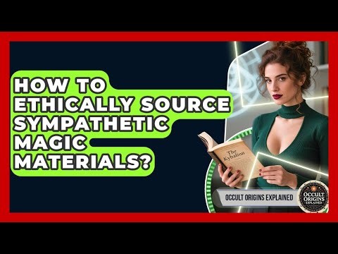How To Ethically Source Sympathetic Magic Materials? - Occult Origins Explained