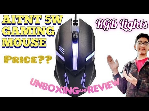 Aitnt 5W Gaming Mouse || Unboxing and Review || RGB || Under 500 ||