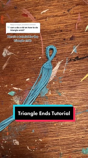 Triangle Ends Friendship Bracelet Tutorial