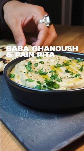 T'as jamais vu ma recette de baba ghanoush et pain pita... 🍆