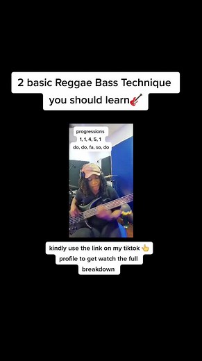 2 basic Reggae Bass Technique you should learn🎸 #reggea #basstutorial #basslady #tutorial