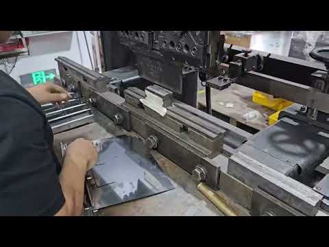 Precision Sheet Metal Bending in Action | Skilled Worker Operating Bending Machine