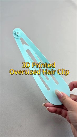 This oversized hair clip showcases top-tier 3D printing quality—smooth extrusion, consistent layers, vibrant color, and reliable performance. Perfect for makers who value precision, style, and functionality. Upgrade your prints and your accessories now! #3DPrinting #HairClip #MakersLife #HighQualityPrints #CreativeDesign #3DPrintedAccessories