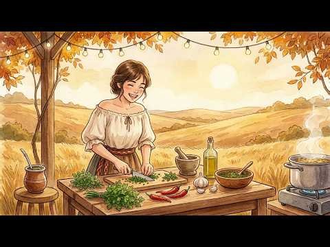 Cozy Argentine Empanadas in the Autumn Pampas | Ghibli Style Slow Living & Cooking