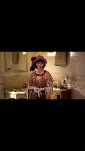 LOOK AT HIM! He knows. He knows he'll run into her again. He knows she's trouble. He knows he's in trouble. He knows he'll like it. He knows. #1920s #missfishersmurdermysteries #cozymysteryseries #historicalmystery