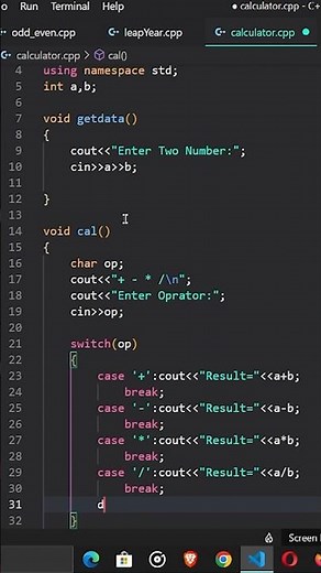 Simple calculator in C++ #coding #programming #cplusplus #computer