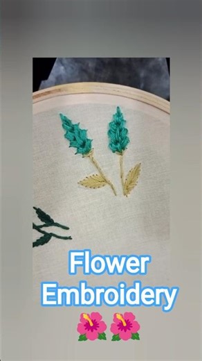 Petals of thread, beauty bloomed 💐🧵 Blooming with thread, a floral dream 💐🧵 #FlowerEmbroidery