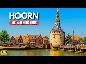 Hoorn Netherlands 4K Walking Tour 🇳🇱 | Dutch Harbor Town & Boat Views