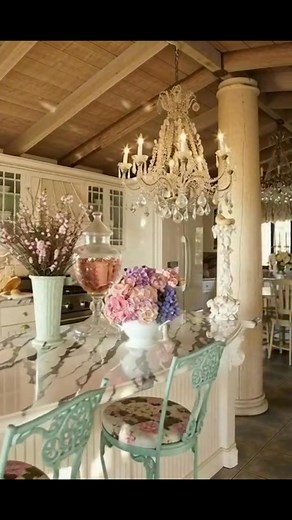 6.6K views · 332 reactions | Enter this serene vintage cottage kitchen — where soft pastels, timeworn textures, and charming shabby chic details create a cozy haven for slow, peaceful moments. A space that feels warm, inviting, and beautifully timeless. ✨ #VintageCottageDecor #ShabbyChicKitchen #CottageHomeInspiration #SereneSpaces #VintageStyleDecor #CottageAesthetic #HomeDecorInspo #ShabbyChicLiving | I Heart Much Shabby Chic | Facebook