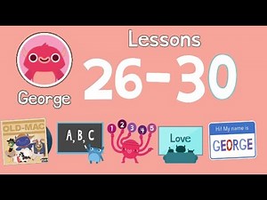 Endless Learning Academy George’s Lesson Plan Walkthrough (Preschool) Lessons 26-30