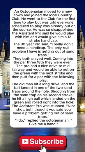 The Sand Trap #golf #sports #funny #oldman #comedy #jokes #humor #handicap #sandtrap #smart #trick