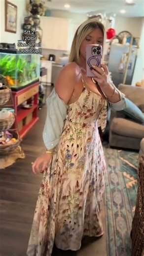 BKAA76881 The Perfect Boho Floral A-Line Cami Dress for Summer