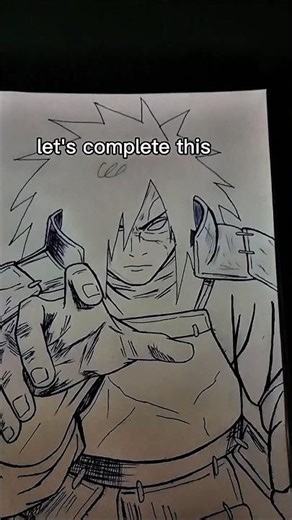 🔥 Quick Sketch of Madara Uchiha | Naruto Drawing Tutorial 🔥