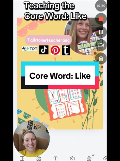 Teaching Core Words for AAC users is so important and finding natural ways to do it as well. This book for the word like can help you teach the word in an easy way.